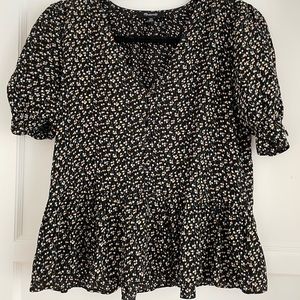 Madewell floral blouse